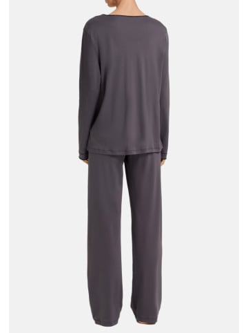 Hanro Pyjama Una in Black pearl