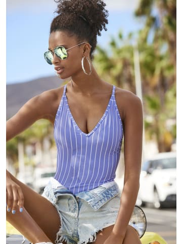 Vivance Badeanzug in blau-creme