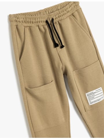KOTON Sweat Bottoms in Kamelfeder