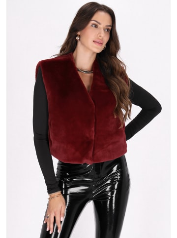 faina Damen Vest in Weinrot