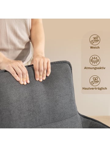 HOMCOM Esszimmerstuhl in Dunkelgrau 67L x 64B x 87H cm