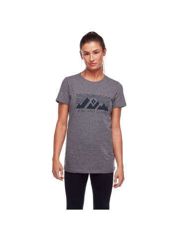 Black Diamond W RISE AND CLIMB TEE in Steingrau