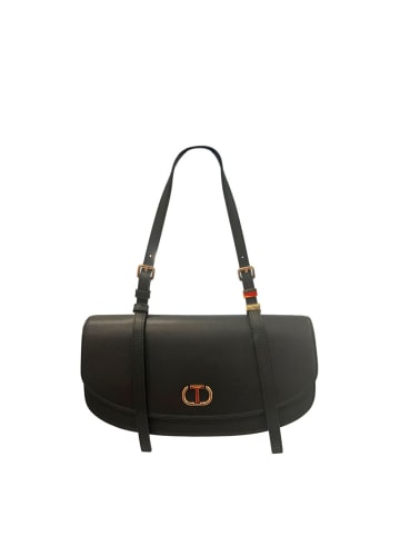 Twinset Schwarz PU Damen Schulter Tasche