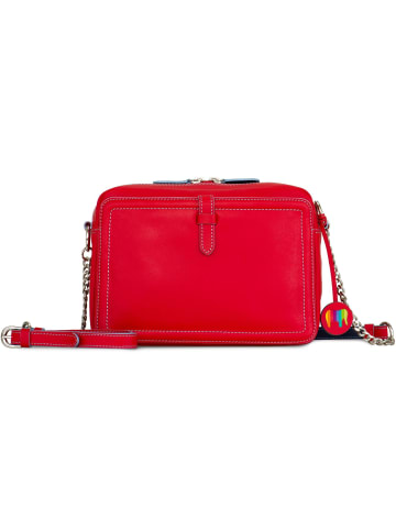 MYWALIT Umhängetasche Leder 23 cm in red