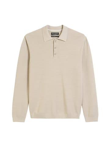 Marc O'Polo Langarm-Poloshirt Piqué regular in Misty Grey