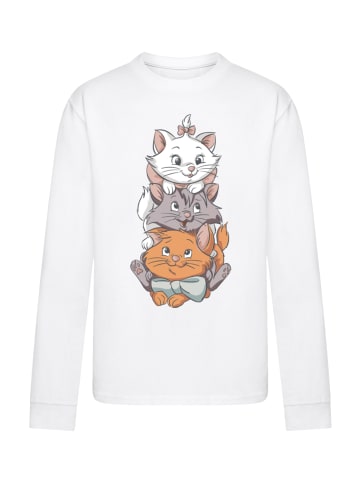 F4NT4STIC Longsleeve Shirt Disney Aristocats Cute Kittens in weiß