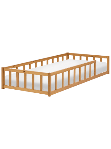 Beliani Kinderbett MEYMAC in Braun - (W) 97 x (H) 36 x (L) 207 cm