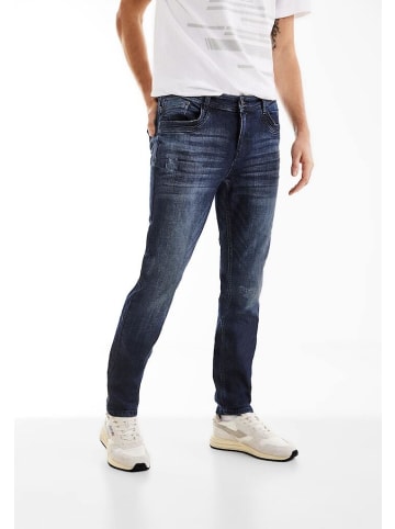 Street One Jeans in dark blue random wash