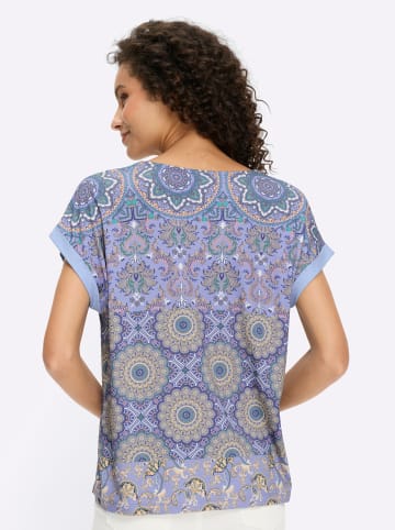 Heine Druck-Shirt in bleu-salbei-bedruckt