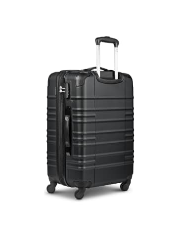 Wenger Amplar Evo 4 Rollen Trolley M 65 cm mit Dehnfalte black