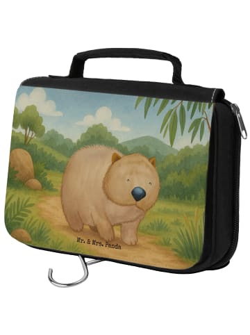Mr. & Mrs. Panda Reise Kosmetiktasche Wombat Design ohne Spruch in Weiß