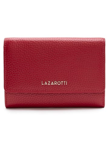 Lazarotti Bologna Leather Geldbörse Leder 14 cm in red