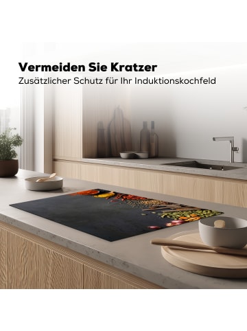 OnlyWow Herdabdeckplatte Gewürze grau