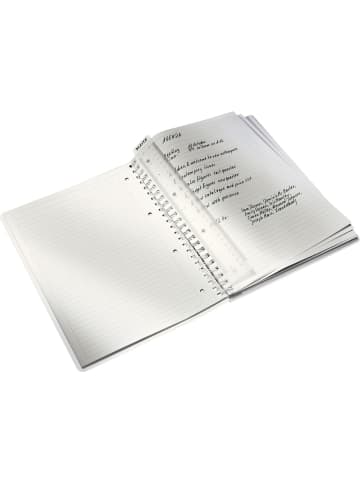 Leitz Notizbuch Wow A4 80 Blatt 80g/qm liniert eisblau