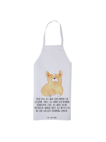 Mr. & Mrs. Panda Grillschürze Corgie mit Spruch in Weiß