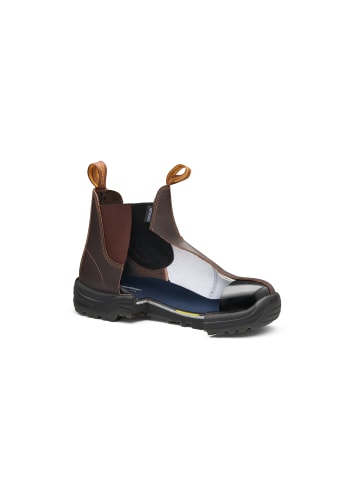 Blundstone Chelsea Boot "122 Safety Series" in Braun