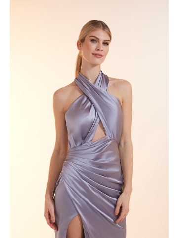 Unique Abendkleid Eye Candy Dress in Silver