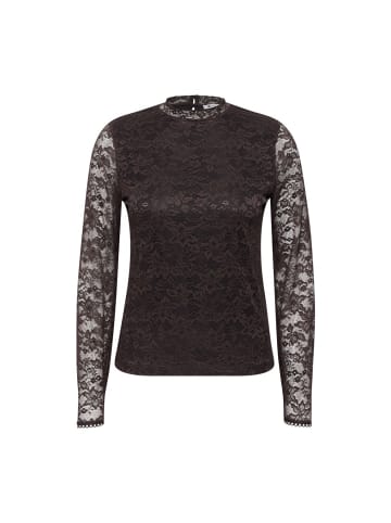 Street One Langarmshirt in Black Coffee