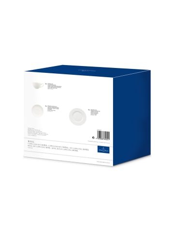 Villeroy & Boch 18-tlg. Cappucchino-Set Royal in in weiß