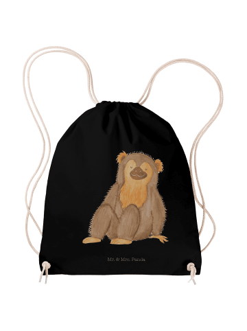 Mr. & Mrs. Panda Jutebeutel Affe ohne Spruch in Schwarz