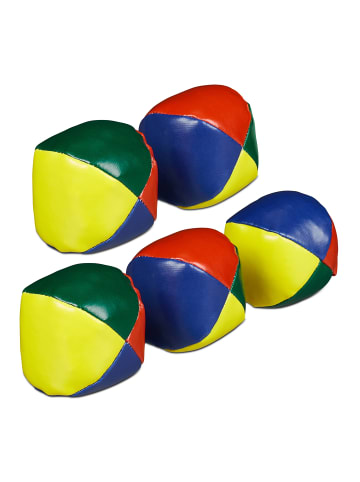 relaxdays 10 x Jonglierbälle in Bunt - Ø 6,5 cm