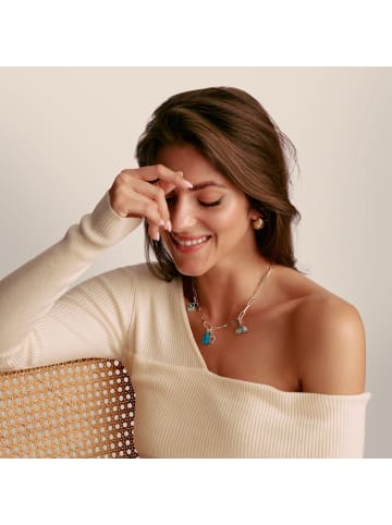 Thomas Sabo Charm-Kette Paperclip Mit Einem Connect Link in silber