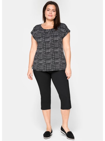 sheego 3/4-Hose in schwarz