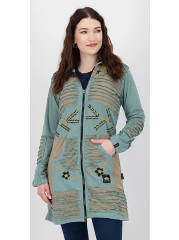 DEPROC Active Fleecejacke Patchwork NUNAVUT LONG WMN in Grün