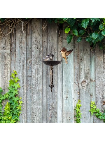 relaxdays Vogeltränke Welcome in Weiß