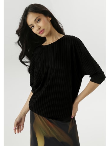 Aniston SELECTED Fledermausshirt in schwarz