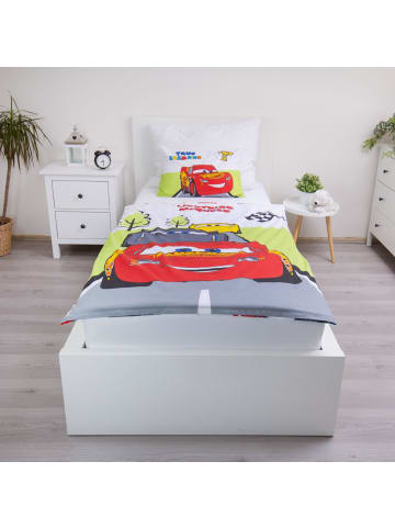 Disney Disney Cars Bettwäsche-Set für Kinderbett 100x135 cm + 40x60 in Mehrfarbig
