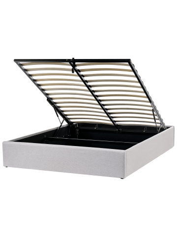 Beliani Doppelbett DINAN in Grau - (W) 149 x (H) 31 x (L) 214 cm