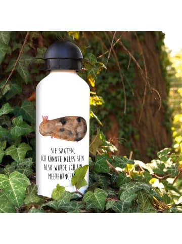 Mr. & Mrs. Panda Trinkflasche Einhorn Meerschweinchen mit Spruch in Weiß