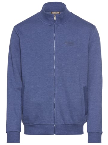Man's World Sweatjacke in blau-melange