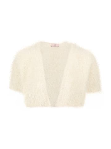 Vera Mont Sommer-Strickjacke mit Effektgarn in Pearled Ivory
