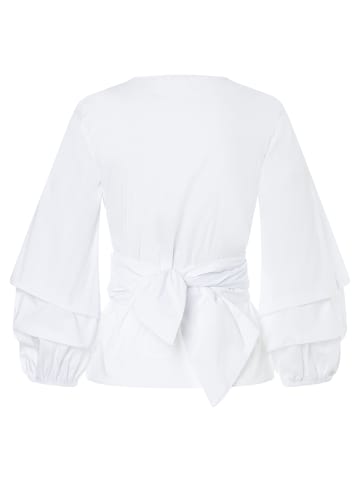 More & More Wickelbluse in white