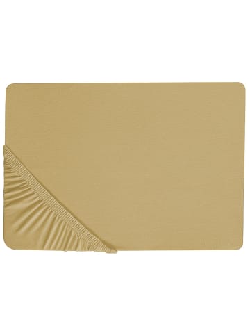 Beliani Bettlaken JANBU in Grün - (W) 200 x (H) 30 x (L) 200 cm