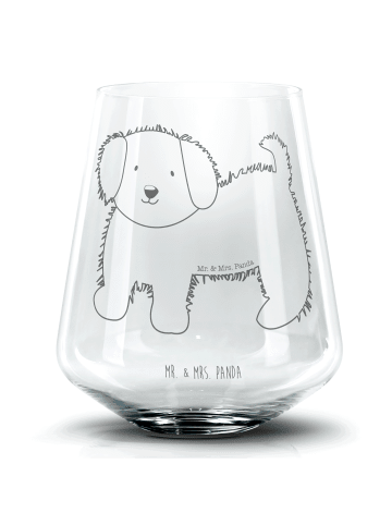Mr. & Mrs. Panda Glas Hund Flauschig ohne Spruch in Transparent