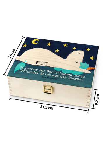 Mr. & Mrs. Panda Teebox Holz Einhorn Sternenhimmel Design mit Sp... in Weiß