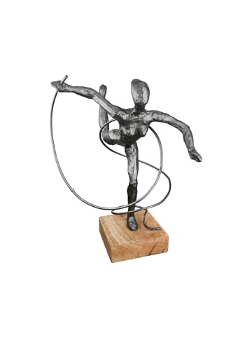 GILDE Skulptur Körpergefühl anthrazitfarben - (H) 30 cm