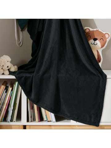 REDBEST Fleece, Microfaser Wohndecke 10er-Pack in schwarz