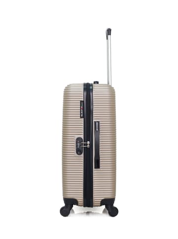 BlueStar Mittelgroßer Koffer LONDON in Beige (64L)