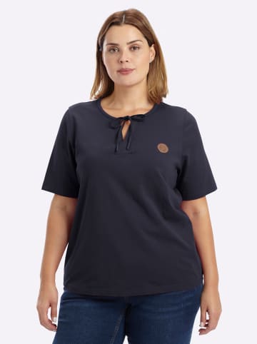 sheego Halbarmshirt in tiefblau