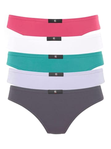 H.I.S String in anthrazit, weiß, mint, flieder, pink