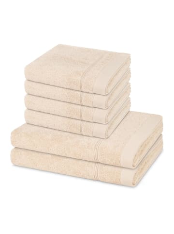 Ross 4 X Handtuch 2 X Duschtuch im Set Rubin in Natur