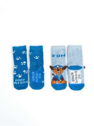 Paw Patrol Paw Patrol 3D ABS Kuschelsocken Stoppersocken Socken (2er Pack) in blau