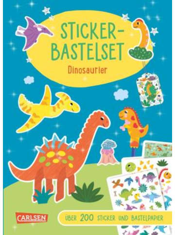 Carlsen Buch - Bastelset für Kinder: Sticker-Bastelset: Dinosaurier