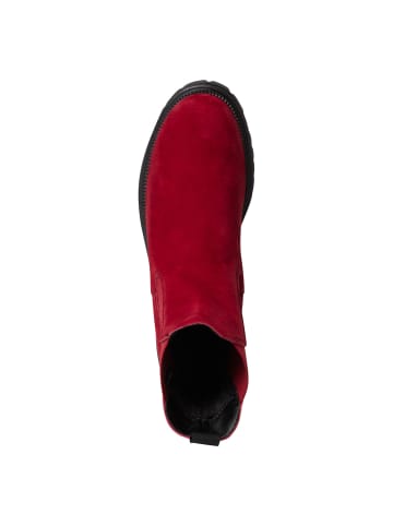 Tamaris Chelsea Boot in RED SUEDE