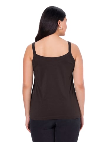 Ulla Popken Strick-Top in mahagoni
