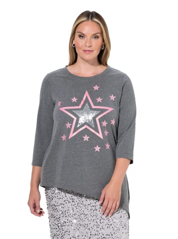 MIAMODA Shirt in dunkelgrau melange